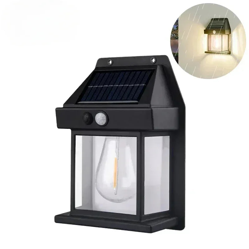 RT Hive® Tungsten Solar LED | Waterproof Outdoor Wall Light | Motion Sensor LED Lamp - RT Hive