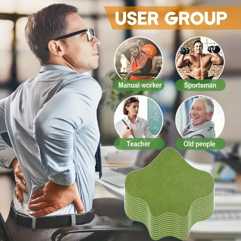 RT Hive ® Pack of 10 Herbal Pain Relief Patches for Back, Neck & Joint Pain