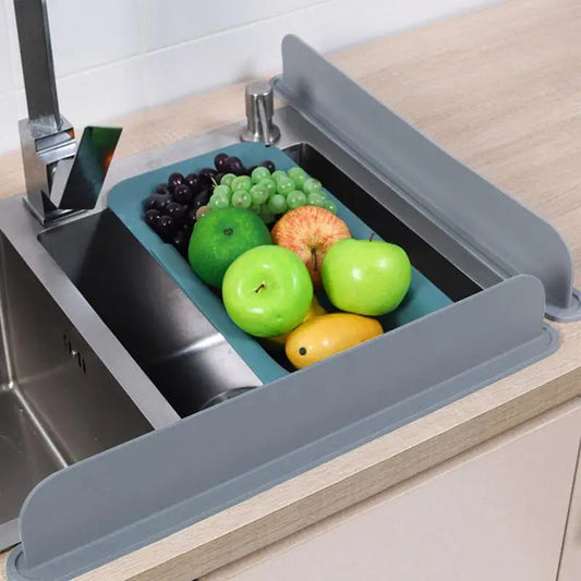 RT HiveĀ® Silicone Sink Baffle Splash Guard | Anti-Splash Faucet Protector for Dishwashing - RT Hive