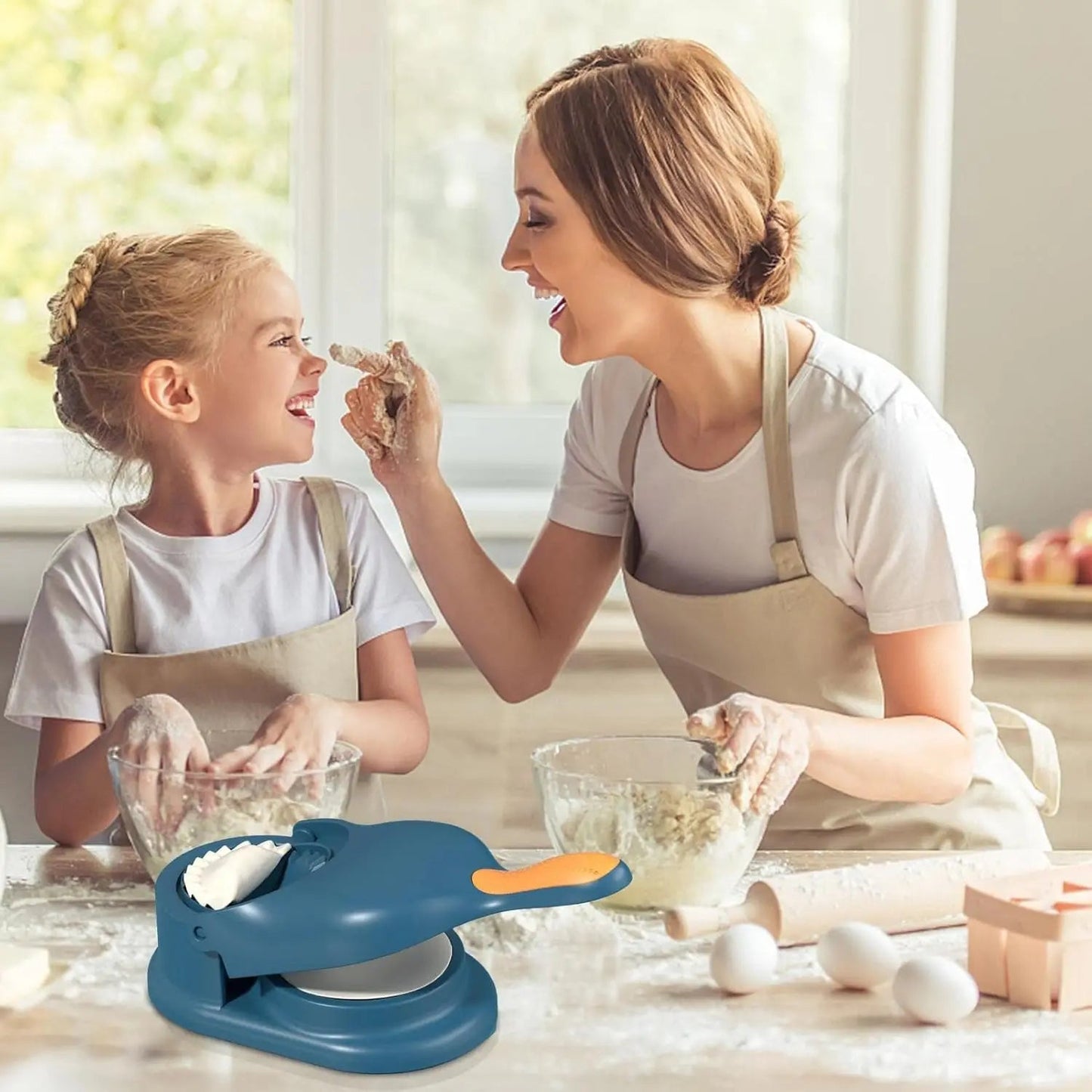 RT Hive ® 2-in-1 Dumpling Maker DIY Kit | Wrapper Presser & Dough Press Machine