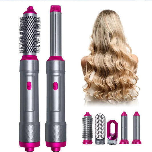RT Hive® 5-in-1 Hair Dryer & Styling Brush | Straightener, Curler & Blow Dryer Air Comb Kit