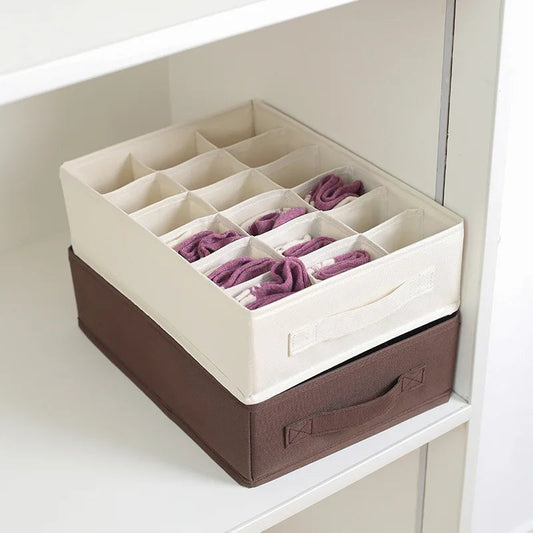 RT Hive® Socks & Underwear Drawer Organizer Box | Washable Storage for Lingerie, Bras & Leggings - RT Hive