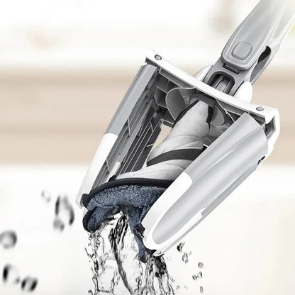 RT Hive® X-Type Floor Mop 360° Rotatable Hand-Free Squeeze Mop | Wet & Dry Cleaning Tool - RT Hive